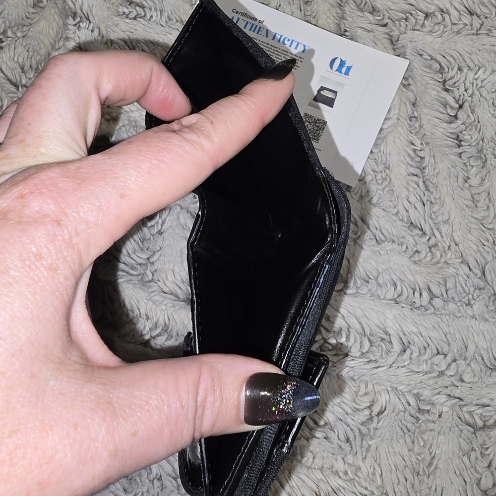 Givenchy Black Canvas Diamond Pattern Wallet - image 3